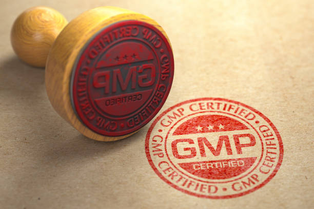istockphoto-1301959112-612x612 GMP Good Manufacturing Practice certified stamp on craft paper. 3d illustration